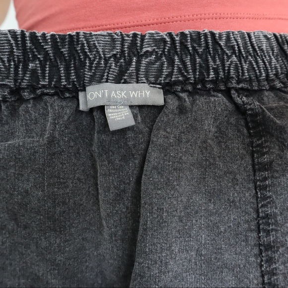 Corduroy Dark Grey Skirt - Picture 5 of 6